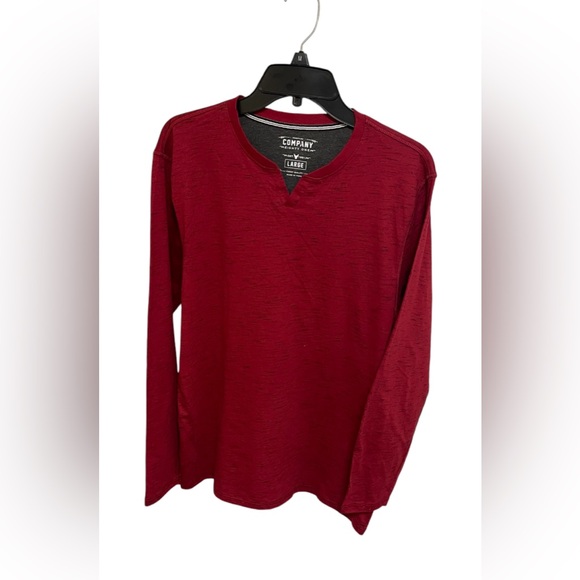 COMPANY EIGHTY ONE TRADEMARK SHIRT MENS LONG SLEEVE THUNDER RED COLOR SIZE LARGE - Picture 4 of 11